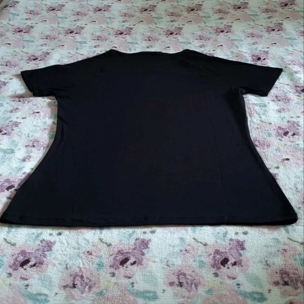 bebe Black🖤 Top with Silver🤍 O-Ring Detail - NWT - Picture 14 of 15